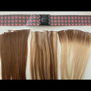 Brand new - never been used donna bella tape-in hair extensions.